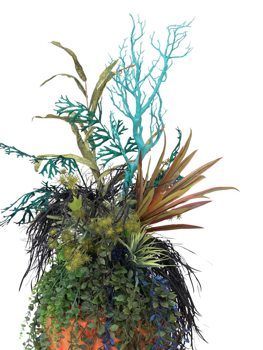 SN15960 _Potted Floral Display - 'Under the Sea' - Short Orange Pot_event_prop_hire_EPH_Creative_794 copy _optimised