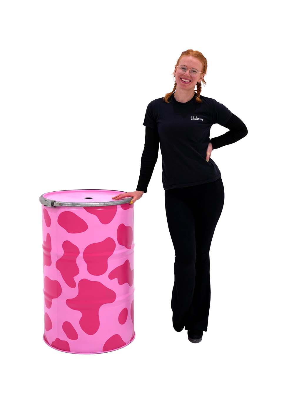 SN16268 _Steel Oil Drum - Cow Print - Pink_event_prop_hire_EPH_Creative_051 copy _optimised