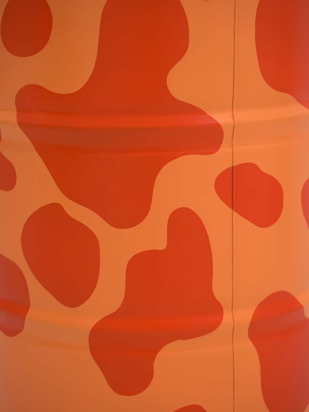SN16270 _Steel Oil Drum - Cow Print - Orange_event_prop_hire_EPH_Creative_068 copy _optimised