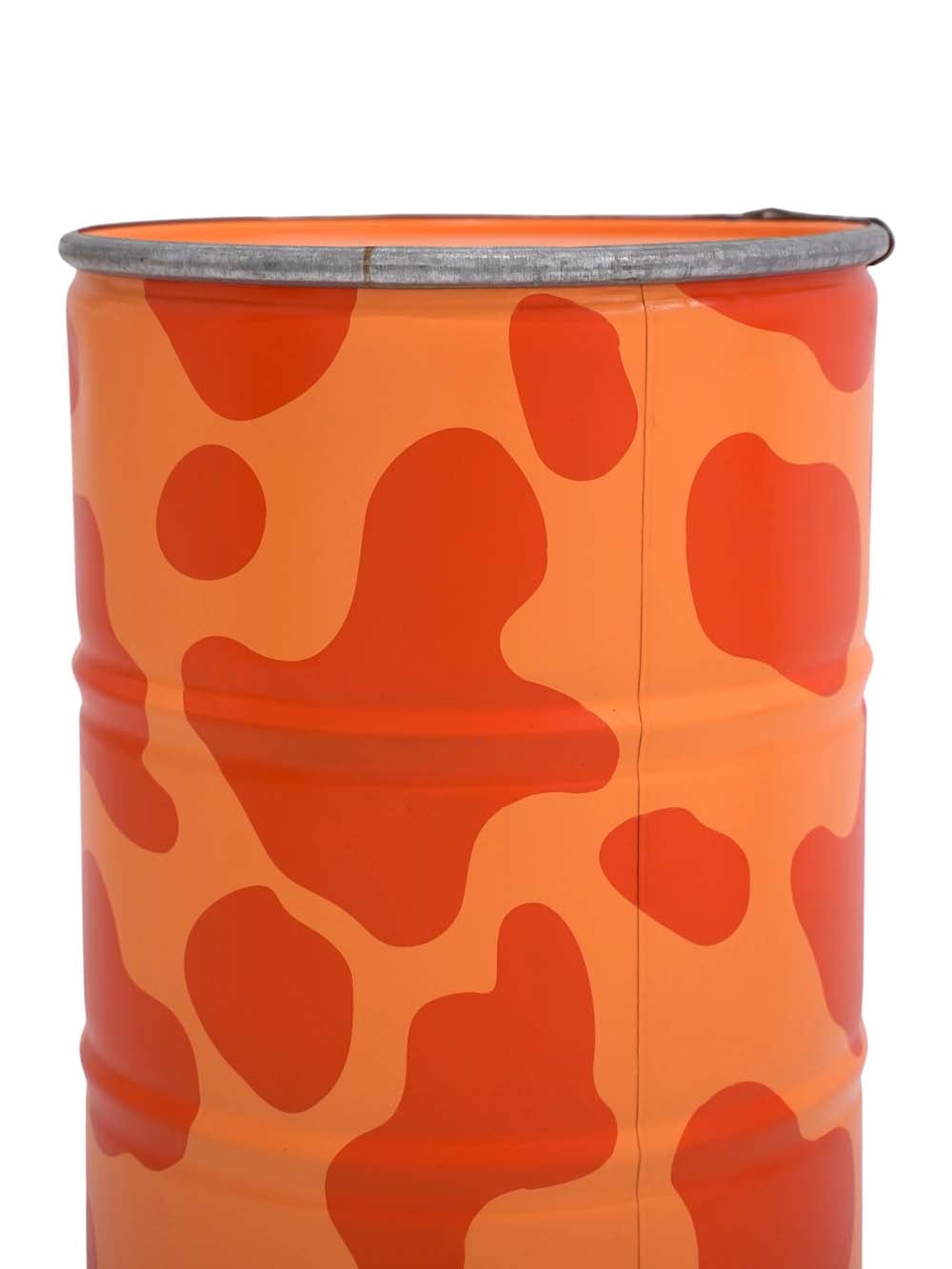 SN16270 _Steel Oil Drum - Cow Print - Orange_event_prop_hire_EPH_Creative_070 copy _optimised