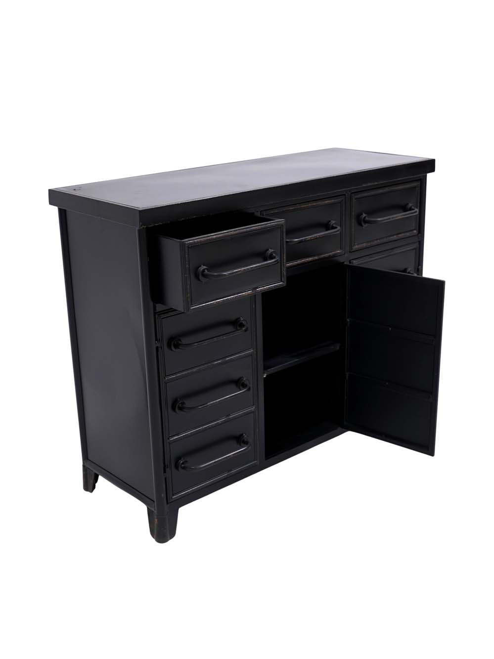SN13880 _Multi Drawer Cabinet - Black Metal_event_prop_hire_EPH_Creative_212 copy _optimised