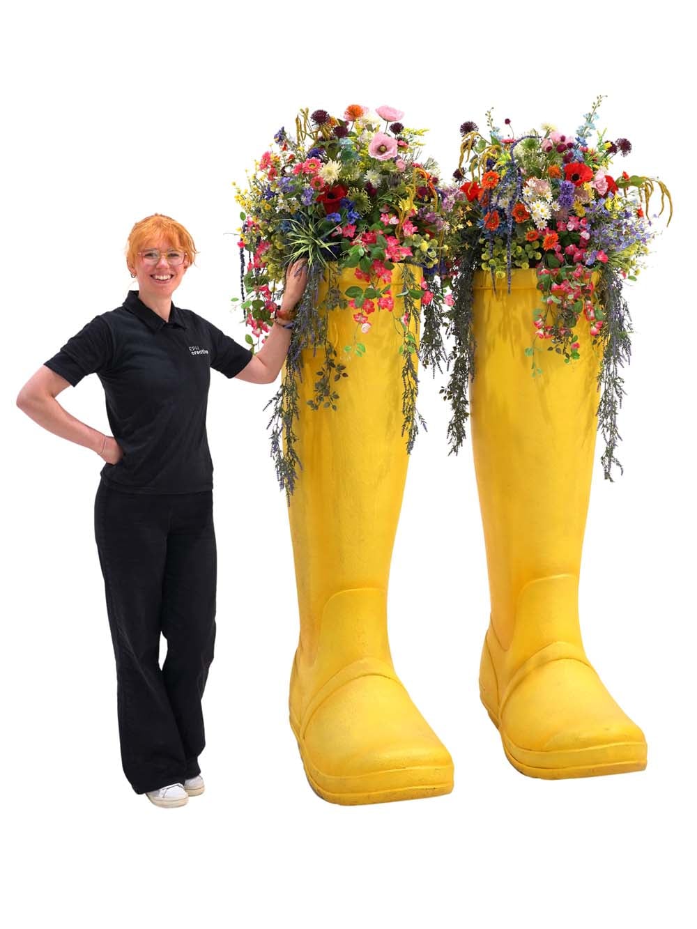 SN16534 _Giant Welly Boots - Yellow - with Floral Display_event_prop_hire_EPH_Creative_020 copy _optimised