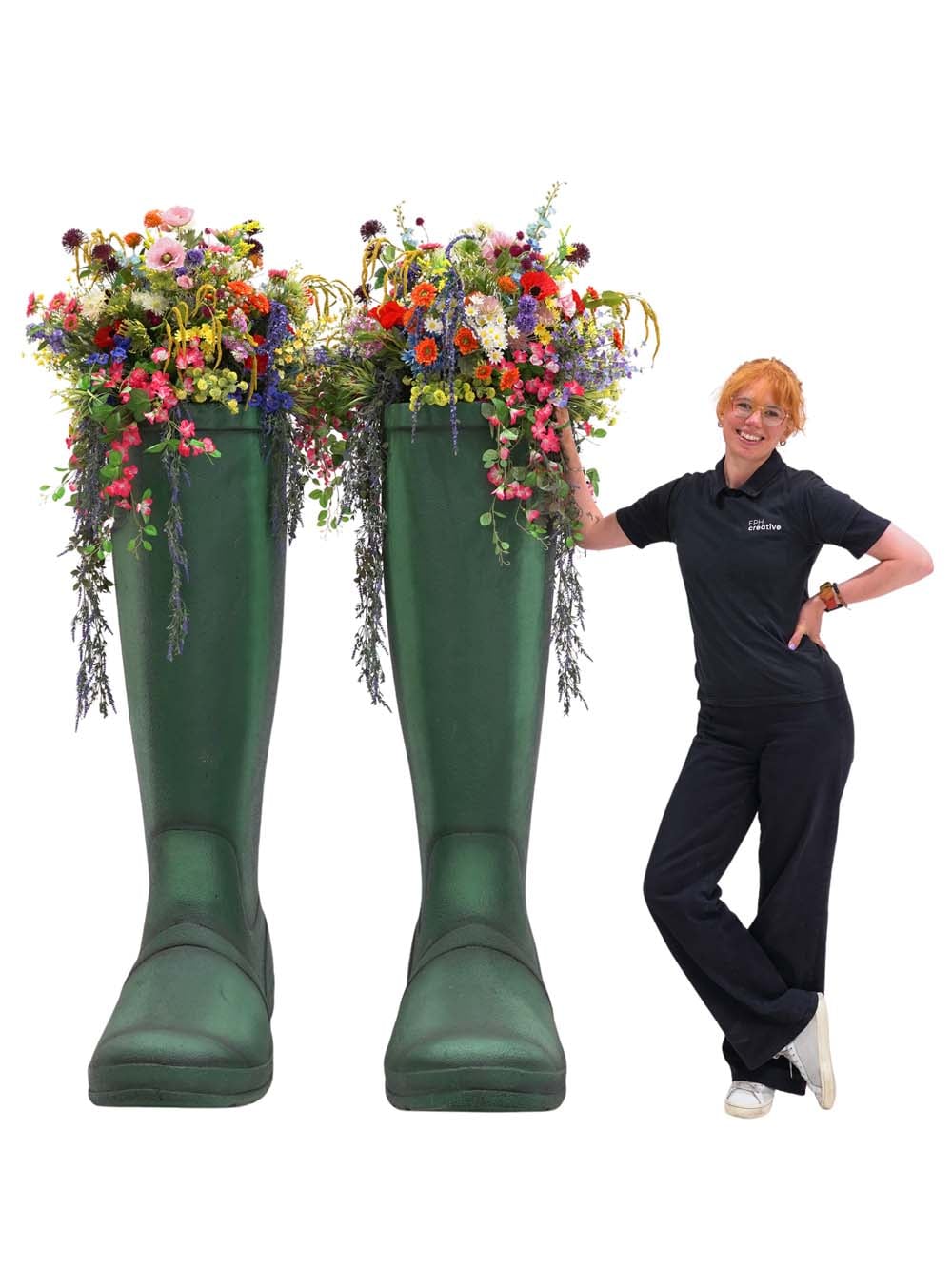 SN16535 _Giant Welly Boots - Green - with Floral Display_event_prop_hire_EPH_Creative_042 copy _optimised