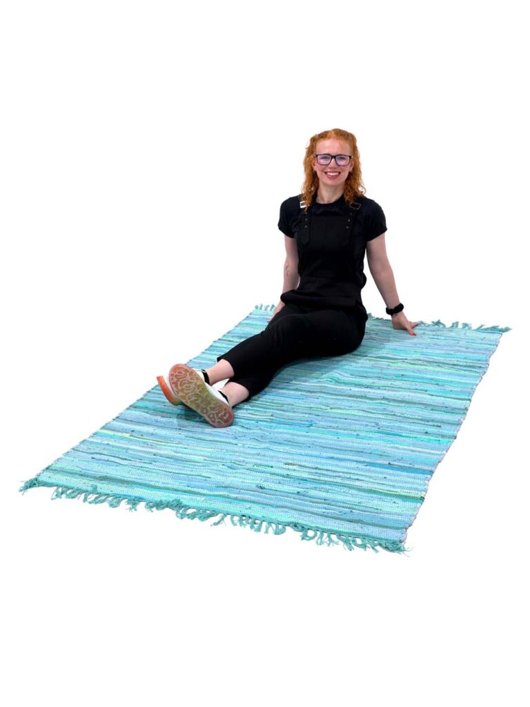 Boho Rug – Large – Blue – 120cm x 180cm