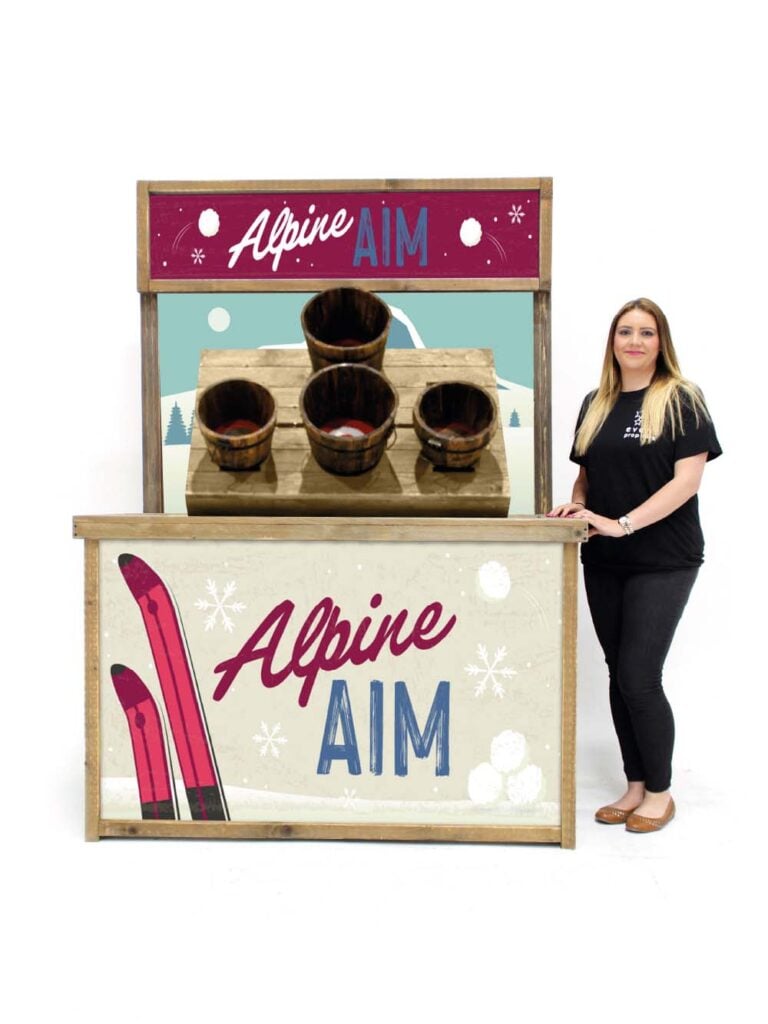 ‘Alpine Aim’ Ball in Bucket – Après Ski Fairground Game