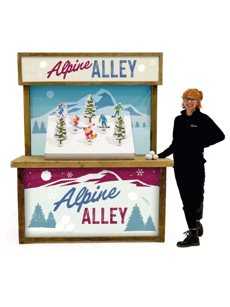 ‘Alpine Alley’ Knockdown – Après Ski Fairground Game