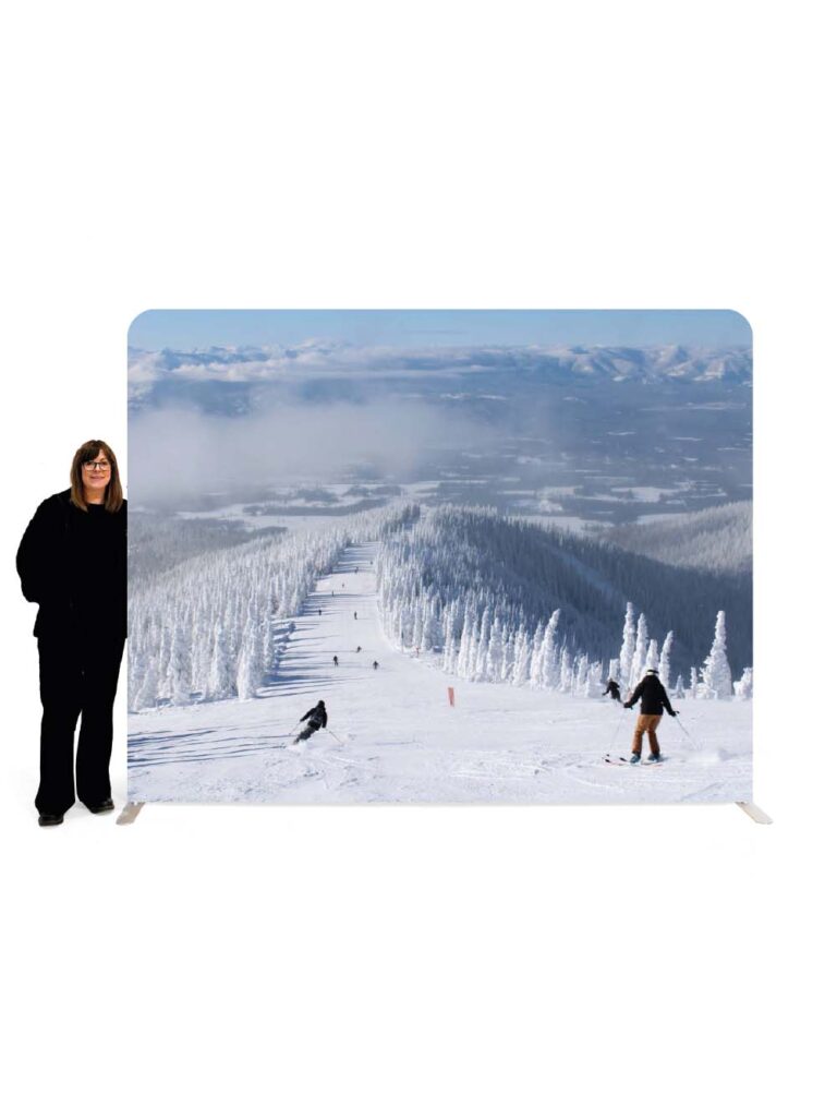 Double Sided Backdrop – Ski Run – 2.3m x 3m