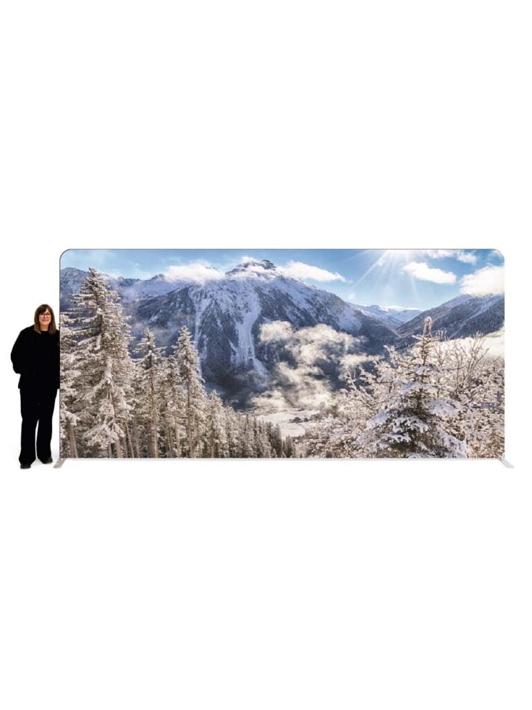 Double Sided Backdrop – Mountain Scene #1 – 2.3m x 5m