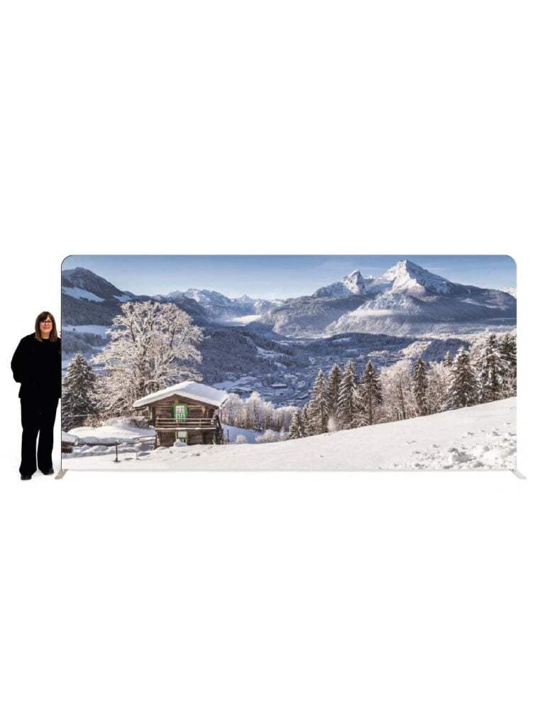 Double Sided Backdrop – Mountain Scene #2 – 2.3m x 5m