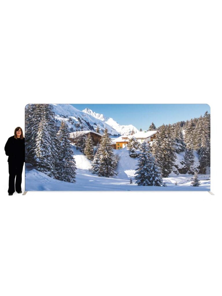 Double Sided Backdrop – Alpine Hills Scene #1 – 2.3m x 5m