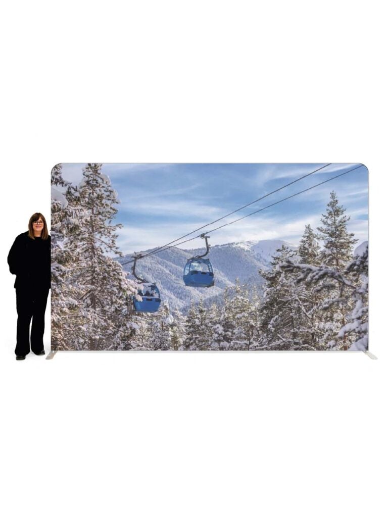 Double Sided Backdrop – Cable Cars Scene #2 – 2.3m x 4m