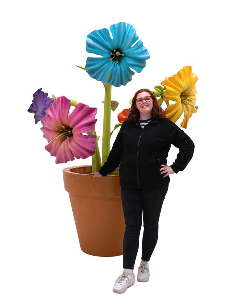 Giant Petunias in Flower Pot