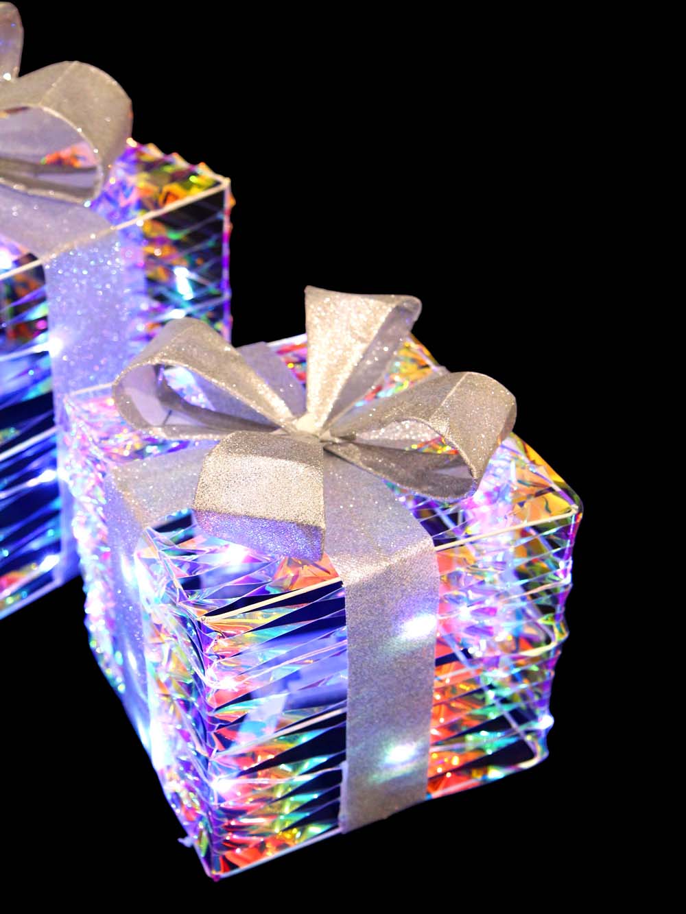 SN14001 _ Iridescent Micro LED Gift Boxes - Cool White - Set of 3 - (Battery Operated)_event_prop_hire_EPH_Creative_011 copy _optimised