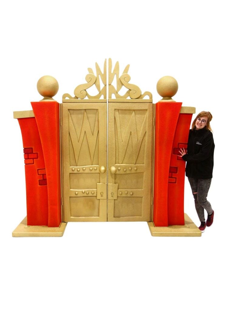 Red and Gold Gates Entranceway