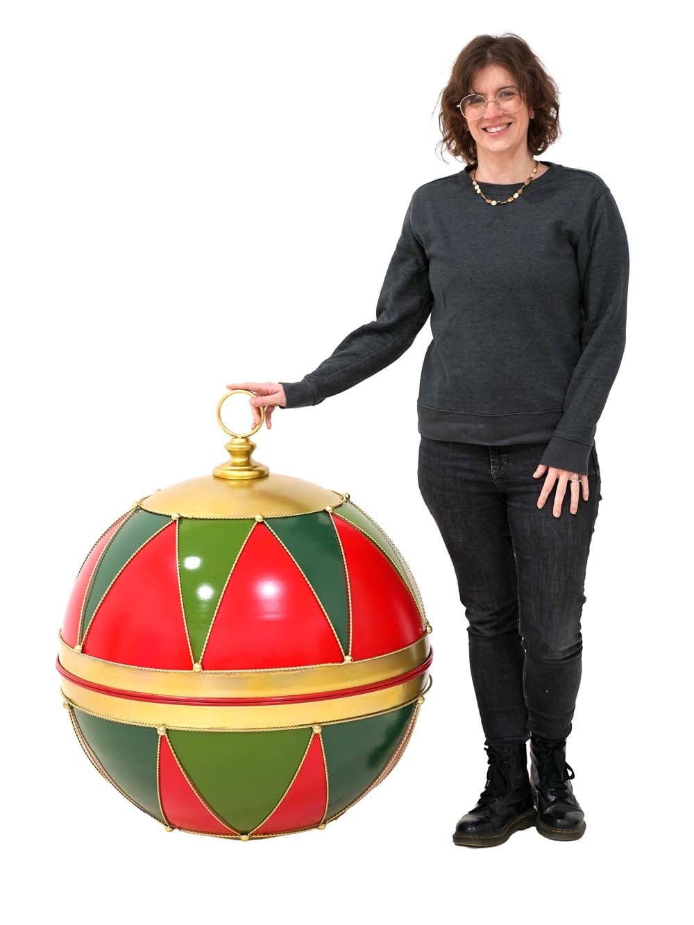 SN16638_Metal Christmas Bauble - Red_gold_green - 70cm_event_prop_hire_EPH_Creative (2) copy _optimised