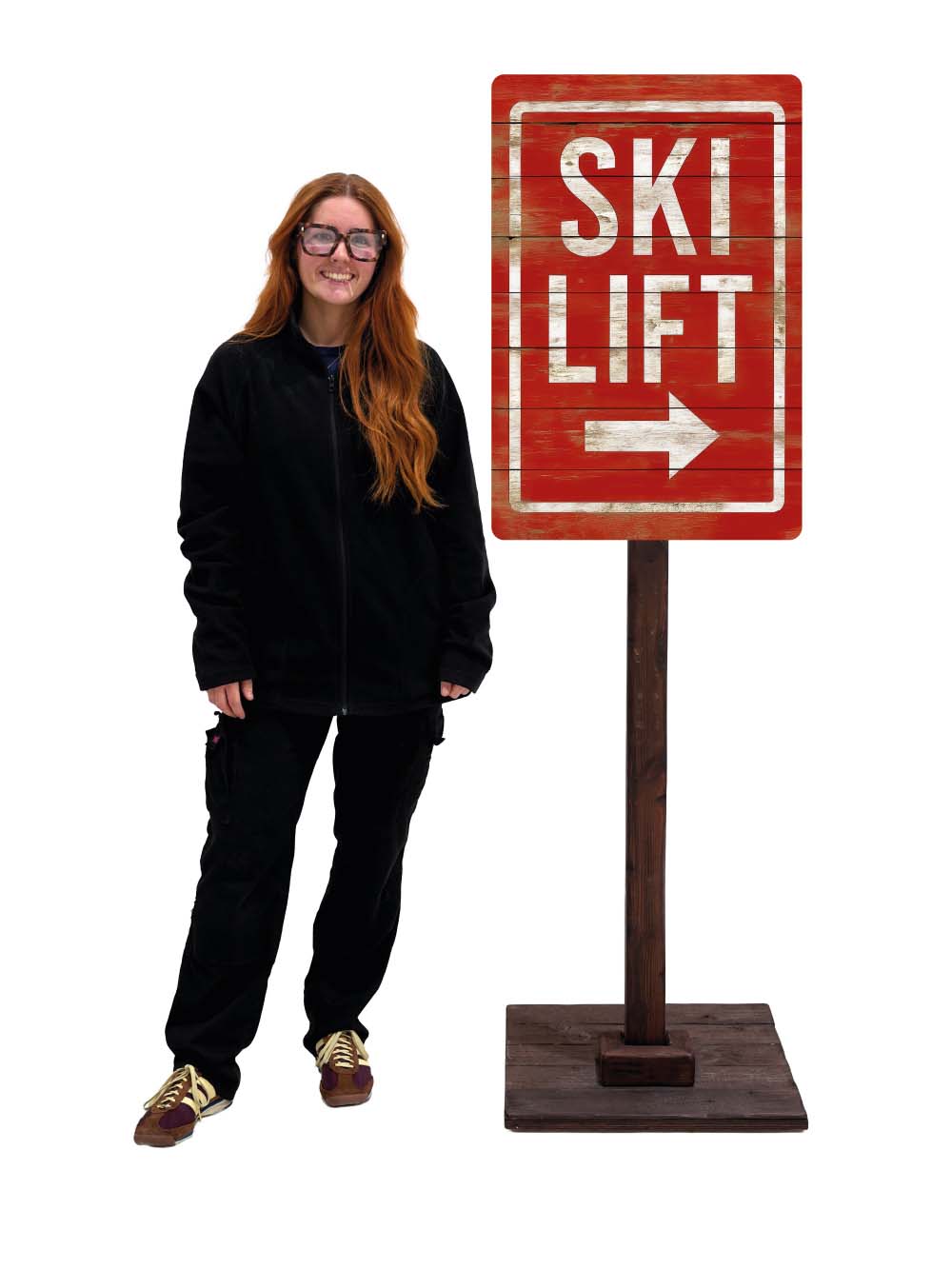 SN17282 _Wooden Signpost - 'Ski Lift' - Red_event_prop_hire_EPH_Creative_013