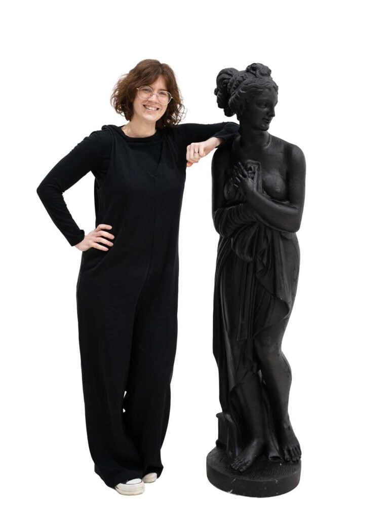 Female Classical Statue – Black – (Assorted Styles)