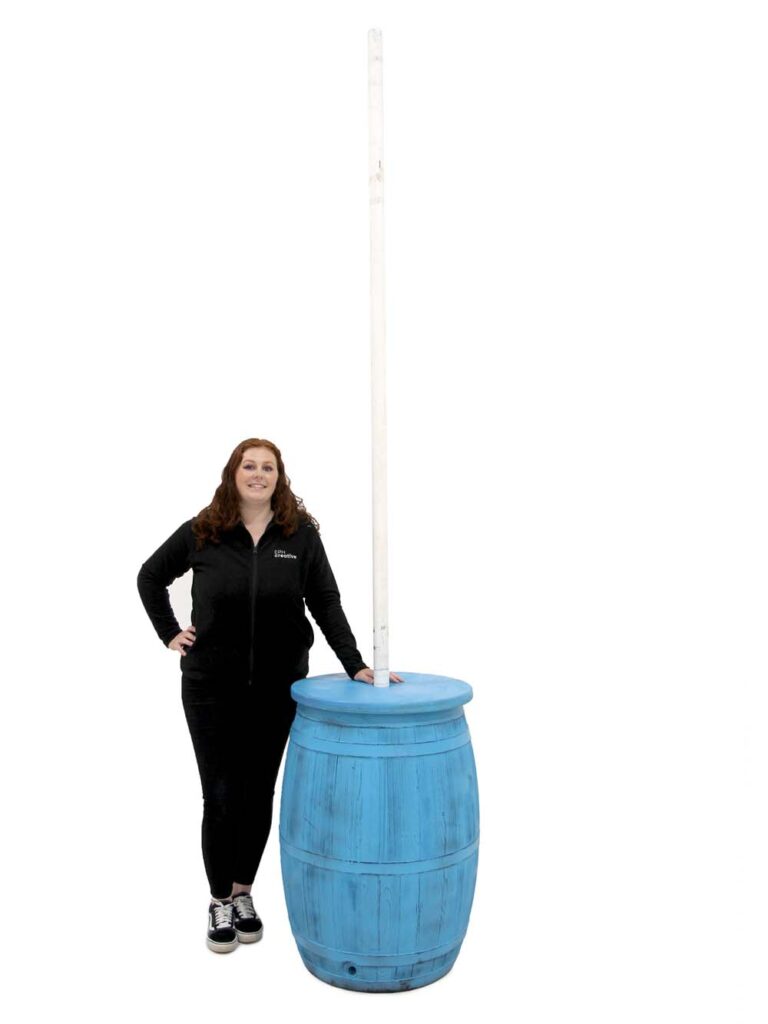 Coloured Rustic Barrel Bunting Festoon Unit 3m (Turquoise Blue)