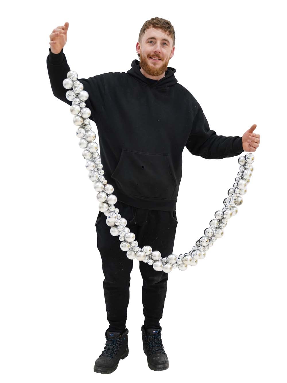 SN16940_Mirror Ball Bauble Garland - Silver - 1 (1) copy _optimised