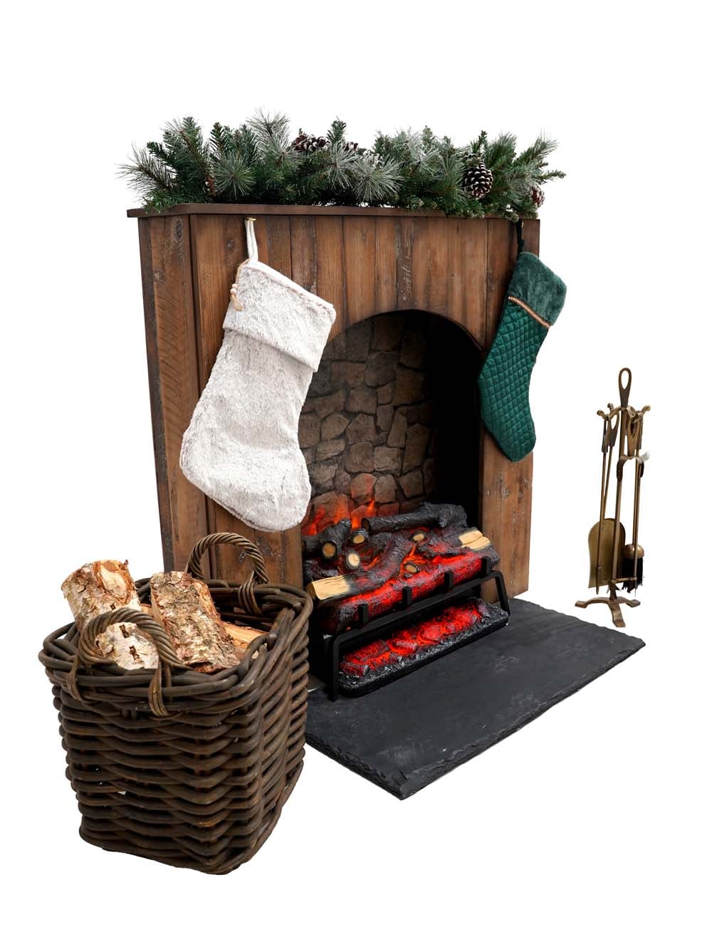 SN17235 _Rustic Fireplace Set - Dressed_event_prop_hire_EPH_Creative_002
