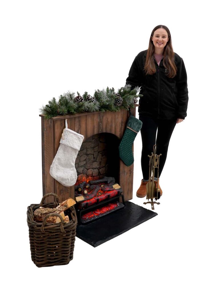 Rustic Fireplace Set – Dressed