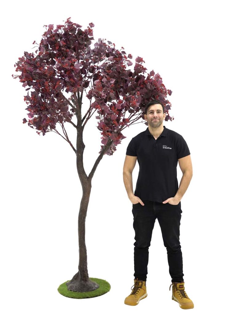 Y-Shaped Tree (2.7m) – Burgundy Foliage/Berry