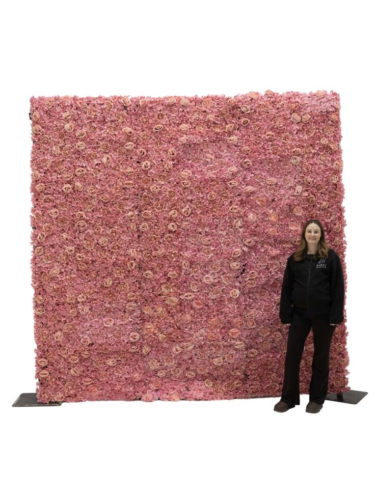 Flower Wall – Pink – 3m x 3m