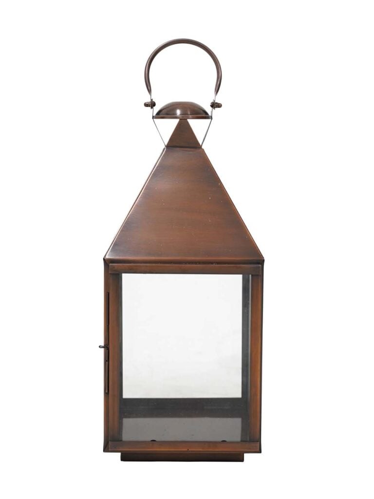 Antique Copper Lantern – Medium