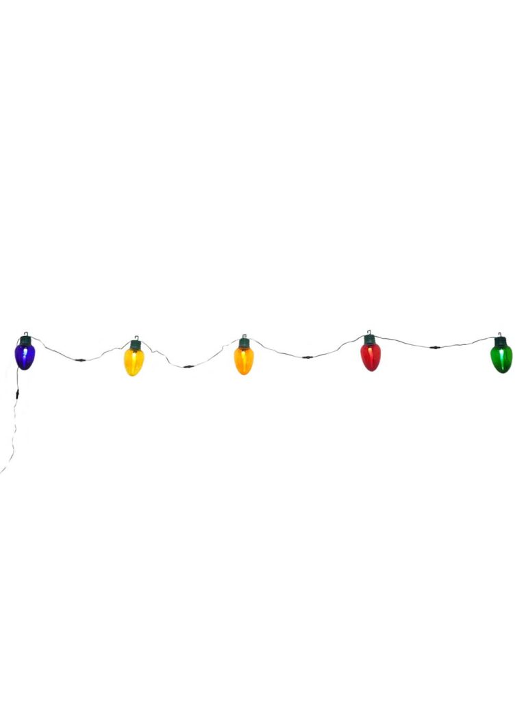 Giant Christmas Lights – Set of 5 Assorted Colours (Connectable)
