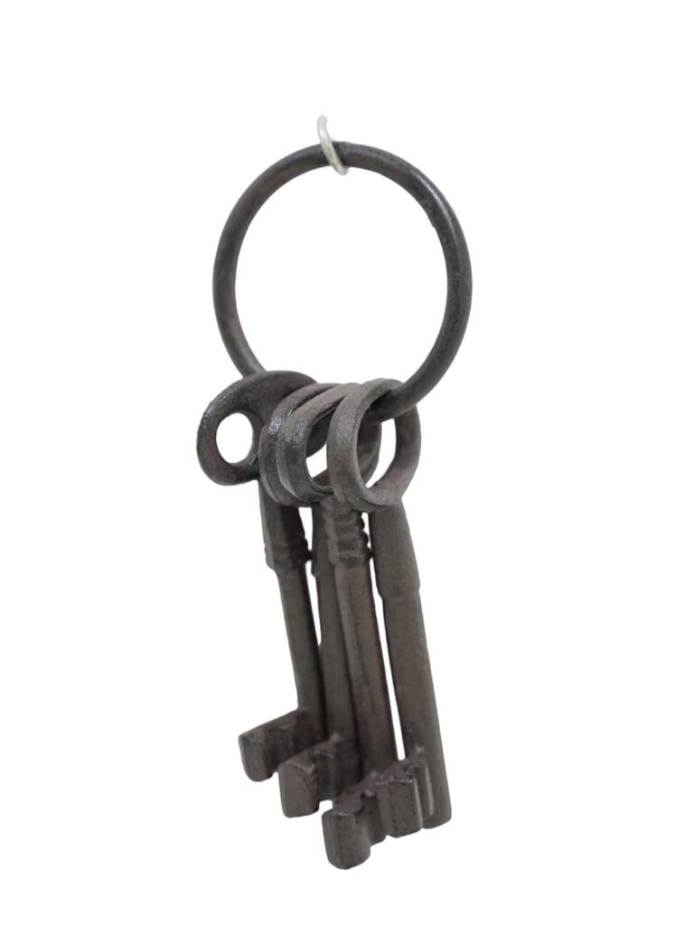 Large Cast Iron Key Bunch
