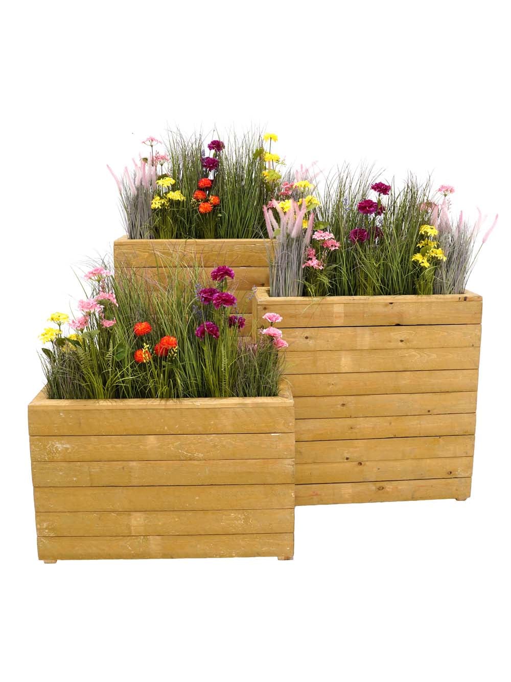 SN17937_Wildflowers in Tall Wooden Planters - 3 set - Warm_event_prop_hire_EPH_Creative (1) copy _optimised