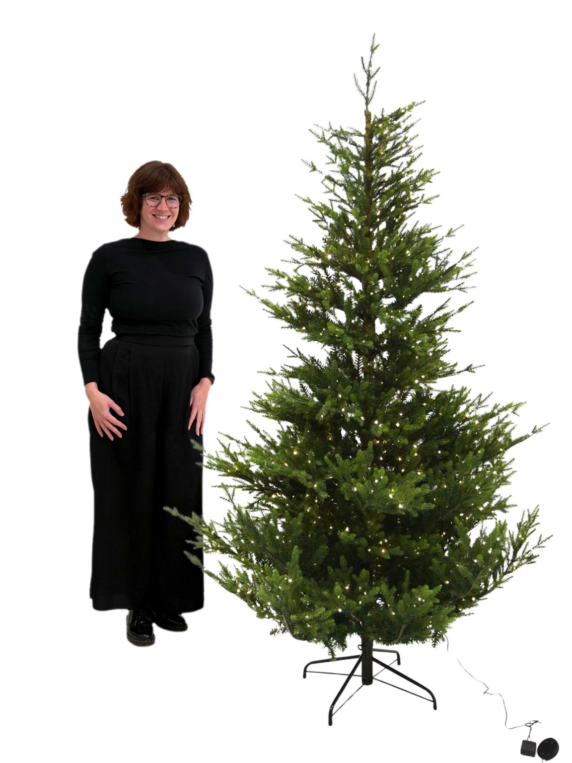 SN14019 Prelit Green Spruce Tree - Warm White - 2.1m copy