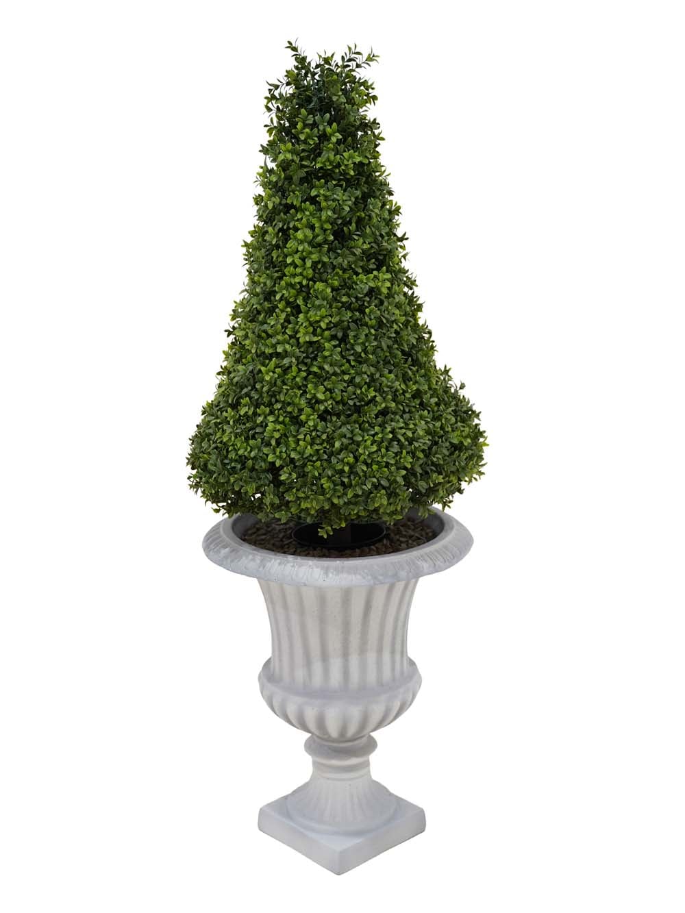 SN17922_Small Topiary Boxwood Tower in Urn (CHOOSE URN - With Gravel)_event_prop_hire_EPH_Creative (1) copy _optimised