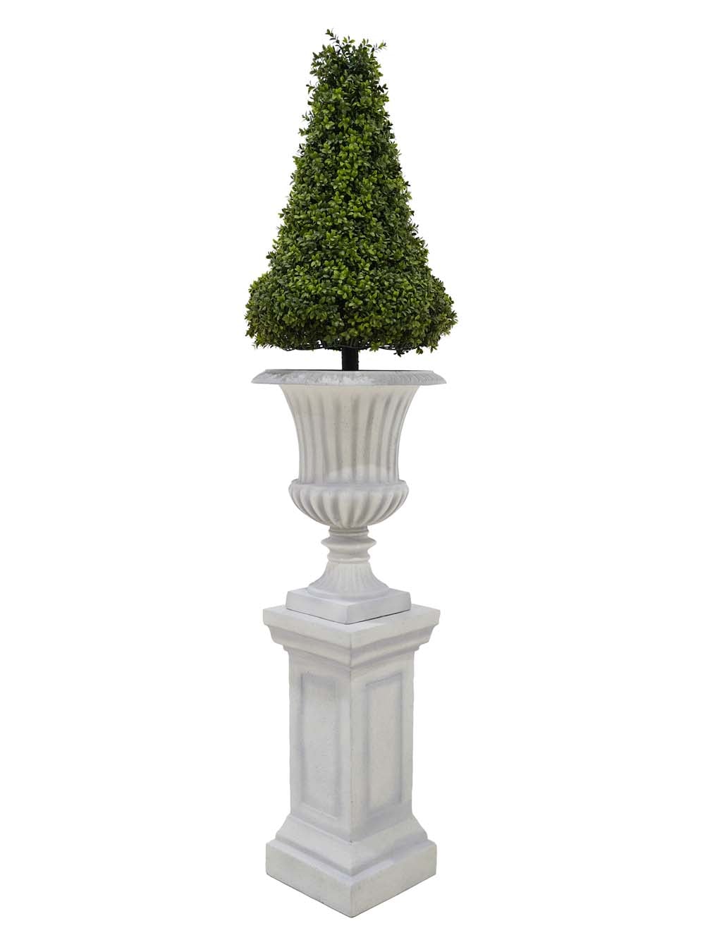 SN17922_Small Topiary Boxwood Tower in Urn (CHOOSE URN - With Gravel)_event_prop_hire_EPH_Creative (12) copy _optimised