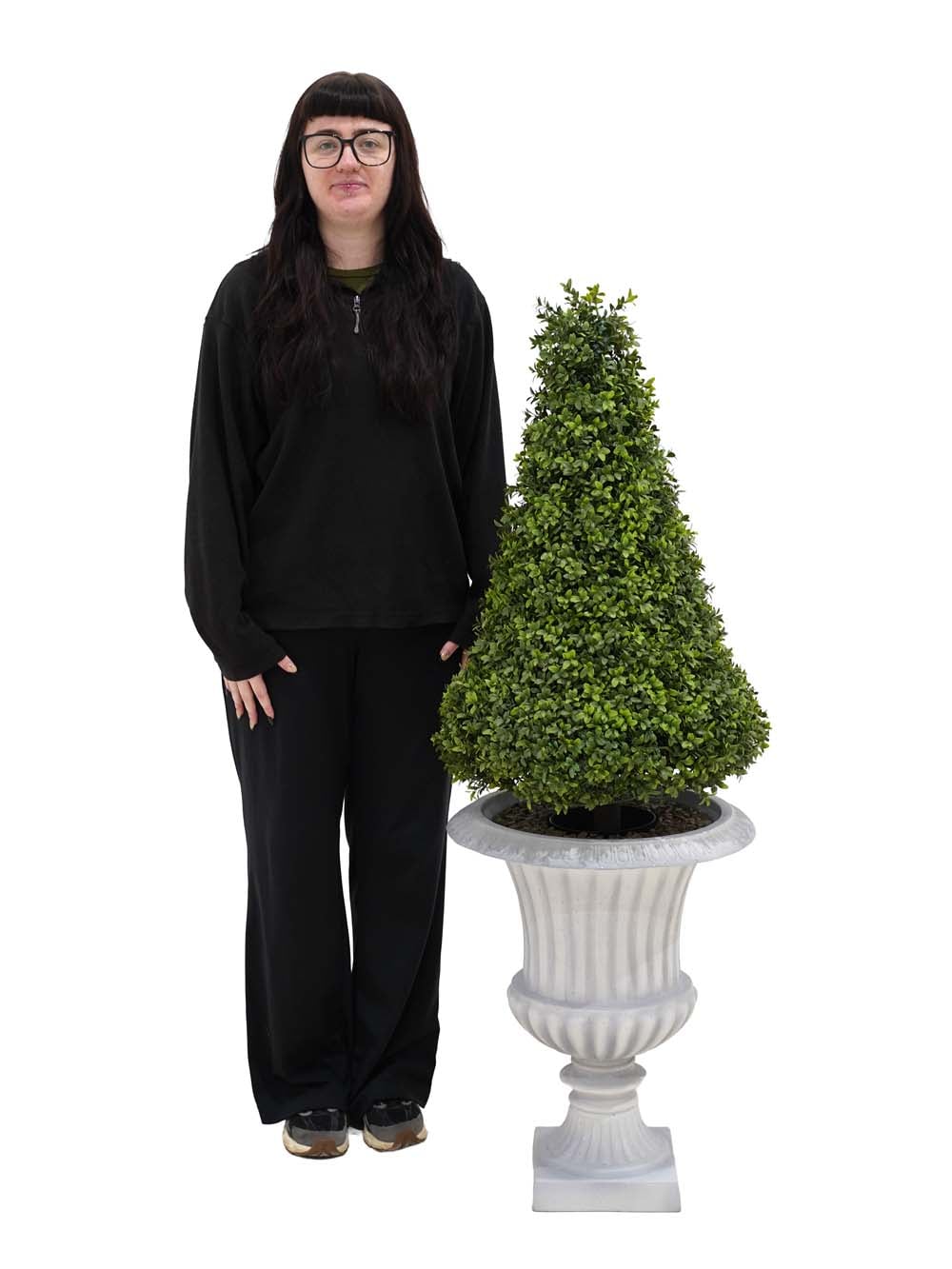 SN17922_Small Topiary Boxwood Tower in Urn (CHOOSE URN - With Gravel)_event_prop_hire_EPH_Creative (4) copy _optimised